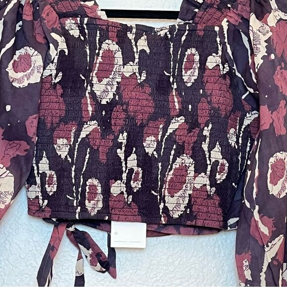 Cleobella Valencia Wrap Top in Purple/Pink NWT! size XS - Picture 5 of 16